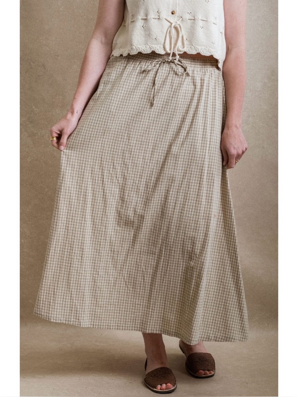 Neuflora Gingham Camrose Skirt XL